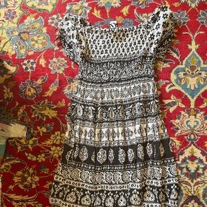 Studio Joy Adorable Indian print sun dress or blouse One size Fits all NWT